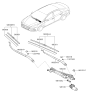 Diagram for Hyundai Sonata Wiper Motor - 98110-C2050