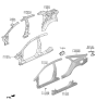 Diagram for Hyundai Fuel Filler Housing - 71531-C1000