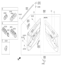 Diagram for 2018 Hyundai Sonata Weather Strip - 82231-C2001