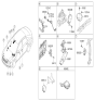 Diagram for 2019 Hyundai Sonata Air Bag Control Module - 95910-C2100