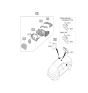 Diagram for 2019 Hyundai Sonata Car Mirror - 87611-C2040