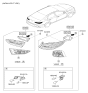Diagram for Hyundai Sonata Back Up Light - 92401-C2500