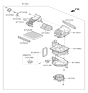 Diagram for Hyundai Sonata Cabin Air Filter - 97133-C2000