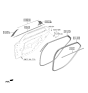 Diagram for 2024 Hyundai Elantra Door Seal - 83220-AA000