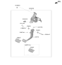 Diagram for 2024 Hyundai Elantra Brake Pedal - 32810-BY100