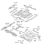 Diagram for 2005 Hyundai Tiburon Rear Crossmember - 65591-2C000