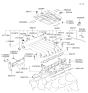 Diagram for Hyundai Elantra Engine Cover - 29240-23600