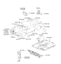 Diagram for Hyundai Tiburon Dash Panels - 84124-2D050