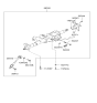 Diagram for 2002 Hyundai Tiburon Steering Column - 56300-2C000