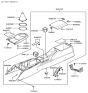 Diagram for 2004 Hyundai Tiburon Cup Holder - 84629-2C150-LK