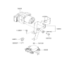 Diagram for 2001 Hyundai Tiburon ABS Control Module - 58920-2C000