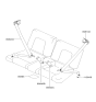 Diagram for 2004 Hyundai Tiburon Seat Belt - 89810-2C760-LK