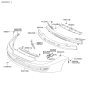 Diagram for 2003 Hyundai Tiburon Bumper - 86510-2C000
