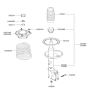Diagram for Hyundai Elantra Shock And Strut Mount - 55310-2D000