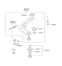 Diagram for 2004 Hyundai Elantra Control Arm Bushing - 54551-2D000