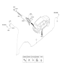 Diagram for Hyundai Santa Fe Hybrid Wiper Linkage - 98700-S1000