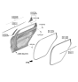 Diagram for 2019 Hyundai Santa Fe Door Moldings - 83850-S1000