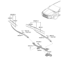 Diagram for Hyundai Santa Fe Hybrid Wiper Arm - 98311-S1000