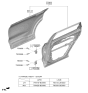 Diagram for Hyundai Ioniq 5 N Door Hinge - 79410-B3000