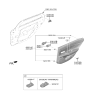 Diagram for 2021 Hyundai Elantra Door Handle - 83620-AA000-LM5