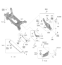 Diagram for 2024 Hyundai Elantra N Rear Crossmember - 55410-IB000