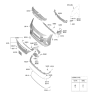 Diagram for Hyundai Elantra N Bumper - 86511-IB000