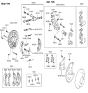 Diagram for Hyundai Elantra Parking Brake Shoe - 58305-28E00