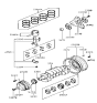 Diagram for 1992 Hyundai Elantra Piston Ring Set - 23040-33030