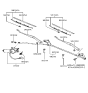 Diagram for Hyundai Elantra Wiper Linkage - 98200-28000