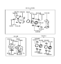 Diagram for 1995 Hyundai Elantra Brake Pad Set - 58101-28A00