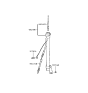 Diagram for 1992 Hyundai Elantra Antenna - 96230-28100