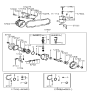 Diagram for 1995 Hyundai Elantra Drive Belt - 57231-28400