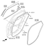 Diagram for 2016 Hyundai Azera Door Seal - 83220-3V010