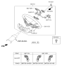 Diagram for 2016 Hyundai Azera Steering Wheel - 56120-3V000-HVD