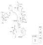 Diagram for Hyundai Azera Brake Line - 58732-3V900