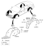 Diagram for Hyundai Azera Wheelhouse - 86811-3V500