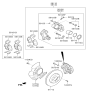 Diagram for Hyundai Azera Brake Pad Set - 58101-3VA90