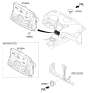 Diagram for Hyundai Azera A/C Switch - 97250-3VGB0-VD4