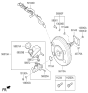 Diagram for Hyundai Azera Brake Booster - 59110-3V900