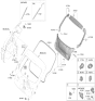 Diagram for Hyundai Ioniq 5 N Weather Strip - 81761-GI000
