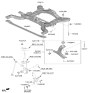 Diagram for 2024 Hyundai Ioniq 6 Control Arm Bushing - 54551-GI000