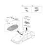 Diagram for 2025 Hyundai Ioniq 5 Dome Light - 92850-GI010-YGU