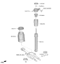 Diagram for 2024 Hyundai Ioniq 5 Shock Absorber - 55307-GI090