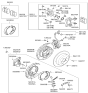 Diagram for Hyundai Ioniq 9 Brake Caliper Bolt - 58163-1G000