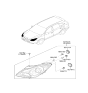 Diagram for 2006 Hyundai Veracruz Headlight - 92101-3J050