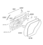 Diagram for 2012 Hyundai Veracruz Door Seal - 83210-3J000
