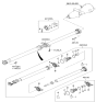 Diagram for Hyundai Drive Shaft - 49300-3J000