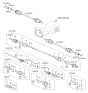 Diagram for 2011 Hyundai Veracruz Axle Shaft - 49600-3J050