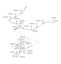 Diagram for Hyundai Veracruz Parking Brake Cable - 59750-3J000