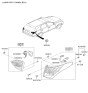 Diagram for 2011 Hyundai Veracruz Light Socket - 92480-3J000